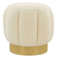 Vente chaude Élégant Moderne Intérieur Tufté Velours Rembourrage Incroyable Vanité Tabouret Repose-pieds Pouf Pouf pour Chambre Appartement