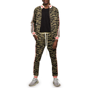 2024 nouveauté de haute qualité conception personnalisée hommes vêtements de sport d'été à la mode respirant imprimé Sublimation survêtement décontracté - Product Image 6