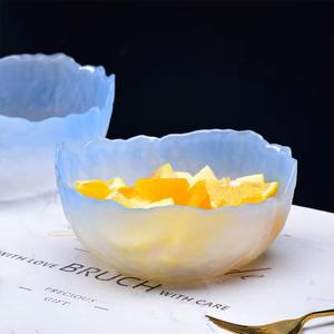 ชุด2ชามเรซินตกแต่งสีฟ้าที่หรูหรากลางโต๊ะสำหรับบ้านห้องครัวห้องนั่งเล่นการตกแต่งที่ทันสมัย - Product Image 4