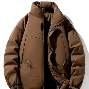 Chaqueta bomber de cuero personalizada directa de fábrica para hombre, transpirable e impermeable, estilo Hip Hop para invierno, precio al por mayor - Product Image 1