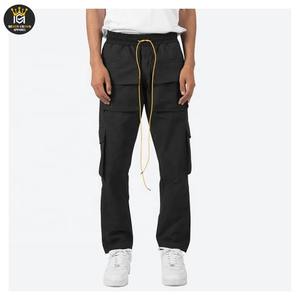 กางเกงคาร์โก้ผู้ชายทรงสตรีทแวร์ ดีไซน์ใหม่ล่าสุดปี 2025 ระบายอากาศได้ดี มีเชือกผูกและกระดุม กันน้ำ เป็นมิตรกับสิ่งแวดล้อม ขายดีจากโรงงาน - Product Image 5