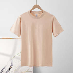 T-shirt en coton imprimé avec logo personnalisé uni T-shirt uni vierge pour hommes avec logo - Product Image 2