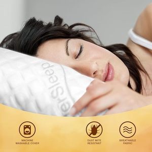 Set di 2 Cuscini Premium Regolabili in Memory Foam Sminuzzato Misura King per Casa e Hotel Collezione MB000279 - Product Image 3