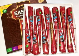 Cono de Color sintético Kashmiri Mehndi no tóxico fácil de aplicar 25g de larga duración 2023 - Product Image 3