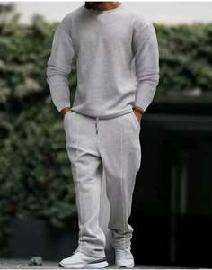 Survêtements haut de gamme pour l'hiver, matière en coton épais, haute qualité, prix bas, survêtement de jogging uni personnalisé pour hommes - Product Image 5