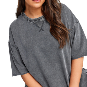 T-shirt en coton à manches courtes pour femmes, tissu doux, léger et confortable, adapté au fitness ou au streetwear. - Product Image 5