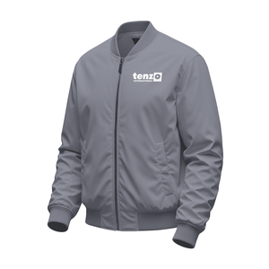 tenzo intl <b>Men</b> Bomber <b>Jacket</b> Custom Material Soft Shell Rib Knit Collar Full Zip Private Label OEM Manufacturer Supplier - Product Image 6