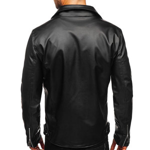 Veste en cuir véritable pour hommes de fabrication professionnelle en gros vente à chaud de haute qualité support de veste de camionneur de style collège classique - Product Image 2