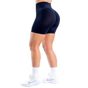 Shorts Deportivos Personalizados para Mujer, Color Azul Cielo, Talla XS, Sin Costuras, Transpirables, para Gimnasio, Entrenamiento, Yoga, Cierre Elástico, OEM, ODM - Product Image 6