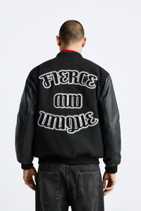 Veste Letterman de baseball décontractée sportive de haute qualité du fabricant pakistanais hommes manches en laine/viscose sur mesure imperméable - Product Image 6