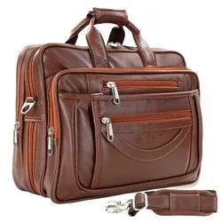 Laptop Bags 16-Inch Water-Resistant Expandable Laptop <b>Briefcase</b> Office Bag <b>for</b> Men & <b>Women</b> Tan Color Business Bags - Product Image 2