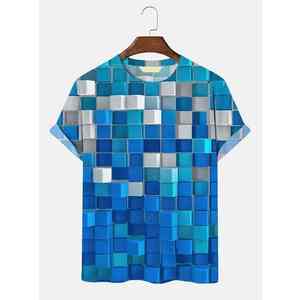 T-shirt en coton 100% pour homme, taille plus, coupe ample, nouveau design, mode, vente en gros, prix bas, t-shirt en sublimation pour homme - Product Image 3