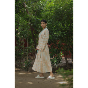 Women's Reversible Cotton <b>Kimono</b> Robe Lightweight Boho Loungewear with Pockets Spa <b>Beach</b> Resort Outfit Breathable One Size - Product Image 5