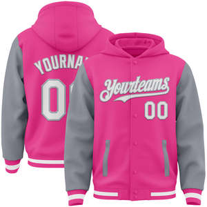 2025 automne et hiver nouveaux hommes décontracté sport manteau à capuche col montant grande taille épaissi Baseball uniforme université veste - Product Image 1