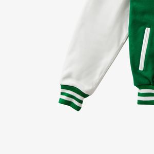 Chaqueta Universitaria Personalizada Estilo Letterman, Chaqueta de Béisbol, Chaqueta de Invierno de Moda Urbana, Tejida en Lana y Piel de Oveja - Product Image 3