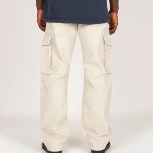 Pantalones Cargo con estampado informal para hombre de alta calidad Patrón recto ligero con logotipo personalizado Cintura media-Venta de servicio OEM disponible - Product Image 4