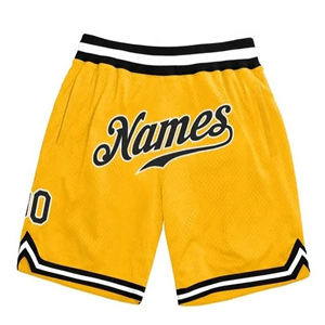 Shorts de basket-ball personnalisés en tissu mesh, vêtements de sport, nom et numéro personnalisés, respirant, vêtements d'entraînement athlétique - Product Image 5
