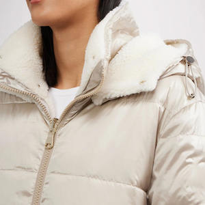 Abrigo Acolchado Largo con Capucha para Mujer, Ropa de Invierno de Primera Calidad, Venta al por Mayor - Product Image 4