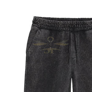 Pantalon de survêtement pour hommes de couleur unie délavé à l'acide pantalon de survêtement à séchage rapide de qualité supérieure - Product Image 6