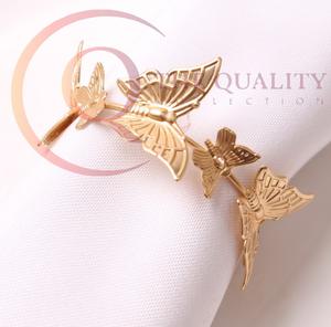 แหวนรองผ้าเช็ดปากดีไซน์เนอร์ สำหรับโต๊ะอาหารที่บ้าน ของตกแต่งหรูหราสำหรับโรงแรม ร้านอาหาร และงานจัดเลี้ยง - Product Image 1