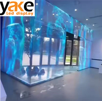 Écran LED transparent flexible en film cristal YAKE, panneau publicitaire, affichage cristal intérieur/extérieur pour centre commercial