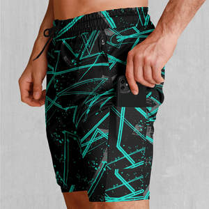 Ropa de baño Material de secado rápido hecho pantalones cortos de sublimación para hombres/cierre de cordón personalizado pantalones cortos de sublimación para hombres - Product Image 3