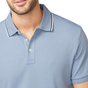 เสื้อโปโลของผู้ชายเสื้อโปโลมีกระดุมแบบคลาสสิกเสื้อโปโลทรงหลวมระบายอากาศ180 GSM ผ้าฝ้าย100% สำหรับฤดูร้อน - Product Image 3