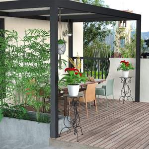 Maceta elegante de metal galvanizado que mejora el estilo del interior del hogar y del jardín con una resistencia duradera y de larga duración. - Product Image 4