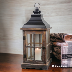 Premium Quality Wooden Lantern Natural Wood Rustic Candle Lantern Wedding Decorations Lantern <b>Sconce</b> Tea <b>Light</b> - Product Image 2