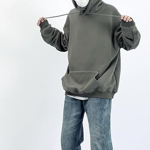 Sweat à capuche à épaules tombantes avec logo personnalisé Sweat à capuche à épaules tombantes Prix réglable Sweat à capuche à épaules tombantes - Product Image 3