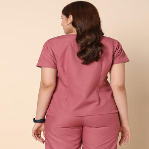 ชุดขัดตัวคอวีหลายสีแบบปรับปรุงใหม่ของผู้หญิงพร้อมโลโก้เครื่องแบบกำหนดเอง - Product Image 4