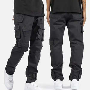 กางเกงขายาวลำลองทรงตรงสไตล์คาร์โก้สำหรับผู้ชาย  รับสกรีนโลโก้ ดีไซน์ใหม่ กระเป๋าหลายช่อง กางเกงออกกำลังกายแบบยูนิเซ็กซ์ ไซส์ 5XL ติดกระดุม - Product Image 1