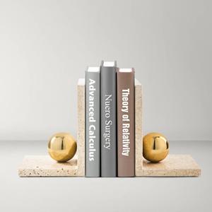 Porte-livres en métal artistique pour la décoration de la maison, étagère de bureau décorative, porte-livres, vente en gros, tendance - Product Image 1