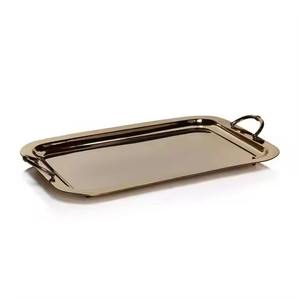 Luxurious <b>Black</b> Marble <b>Serving</b> <b>Tray</b> Customized Shape Size Golden Handle Sustainable Dishwasher Safe Handmade Kitchen Home Party - Product Image 3