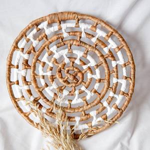 Factory supply water hyacinth place mats woven <b>placemat</b> plate charger wedding <b>table</b> decorations - Product Image 2