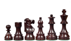 Pièces d'échecs professionnelles de tournoi en bois de rose indien et en buis, lestées, roi de 3,75 pouces, à prix avantageux - Product Image 5