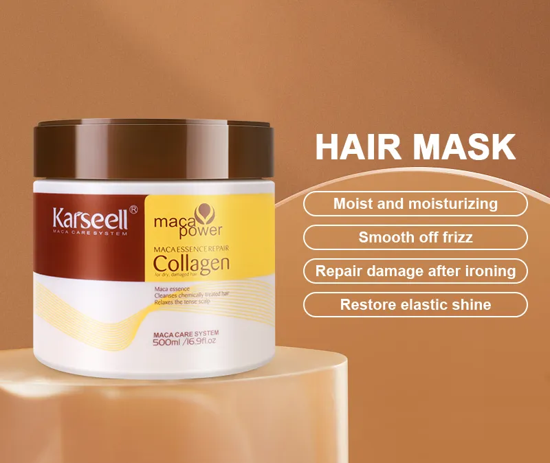 Karseell, коллагеновое аргановое масло, лучшая маска для волос для дома и салона, коллагеновый продукт для волос, 500 мл