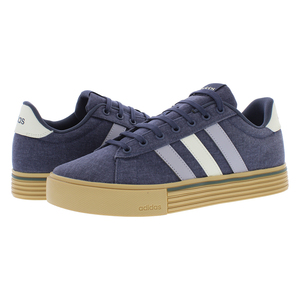 Chaussures de sport rétro Adidas Daily 4.0 pour homme, bleu marine/crème, doublure en maille souple, baskets classiques de tennis, tendance et élégantes pour la marche - Product Image 3