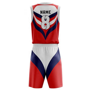 Uniformes de baloncesto sin mangas de malla transpirable reversible para adultos unisex-Practice & Play - Product Image 4