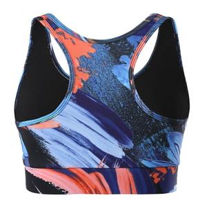 Logotipo personalizado de alta calidad Poliéster Spandex Impreso Logo Liso Mujeres Gimnasio Sujetador deportivo Fitness Correr Señoras Sexy Sujetador de yoga - Product Image 3