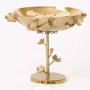 Diseñador de decoración de Metal de cobre con soporte decorativo marrón Venta caliente quemador de incienso de cocina Bakhoor en los precios más baratos - Product Image 4