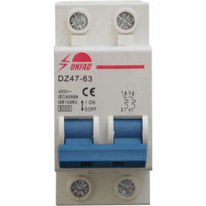 เบรกเกอร์วงจร FATO DZ47-63 2P C40 400V 50Hz IEC60898-1 GB10963.1 - Product Image 2