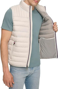 Chaleco de burbuja para hombre grueso y cálido para exteriores, chaleco acolchado personalizado de gran tamaño, estilo de moda de invierno - Product Image 4