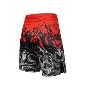 Pantalones Cortos de MMA Sublimados Blancos GREEN HILL (10543) con Logotipo Bordado, Servicio OEM, Ropa de Artes Marciales BJJ - Product Image 2