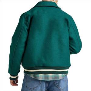 Chaqueta Universitaria de Invierno para Hombre, Nueva, de la Mejor Calidad, con Logotipo Bordado Personalizado, Cuello Alto, Diseño Sólido, Impermeable - Product Image 2