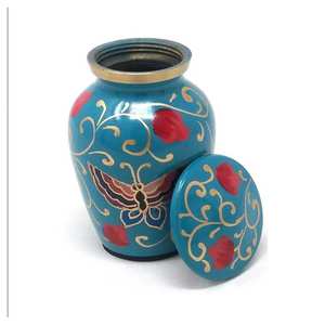 Urne funéraire artisanale en aluminium pour cendres Fournitures funéraires Fabricant en gros d'Inde - Product Image 5