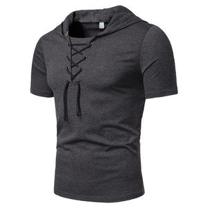 T-shirt de sport pour homme à séchage rapide avec logo personnalisé, tricoté, pour la course et la gym, avec logo avant, marque propre - Product Image 4