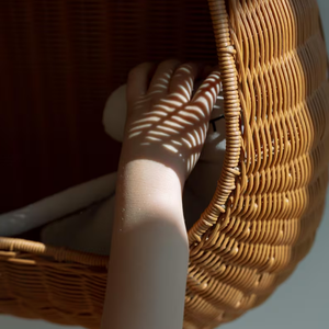 Handmade Pear Shape <b>Hanging</b> <b>Rattan</b> Woven Storage <b>Basket</b> - Product Image 2