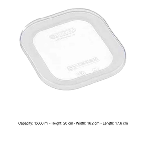 Tapa Hermética Universal para Alimentos GN 1/6 de Silicona 17.6 x 16.2 cm, Contenedores Gastronorm, Equipo de Catering al por Mayor - Product Image 3