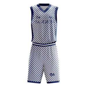 ชุดบาสเก็ตบอลชุดทีมพิมพ์ซับลิเมชันสั้นผ้าโพลีเอสเตอร์ระบายอากาศได้ดีโลโก้ตามสั่ง - Product Image 3